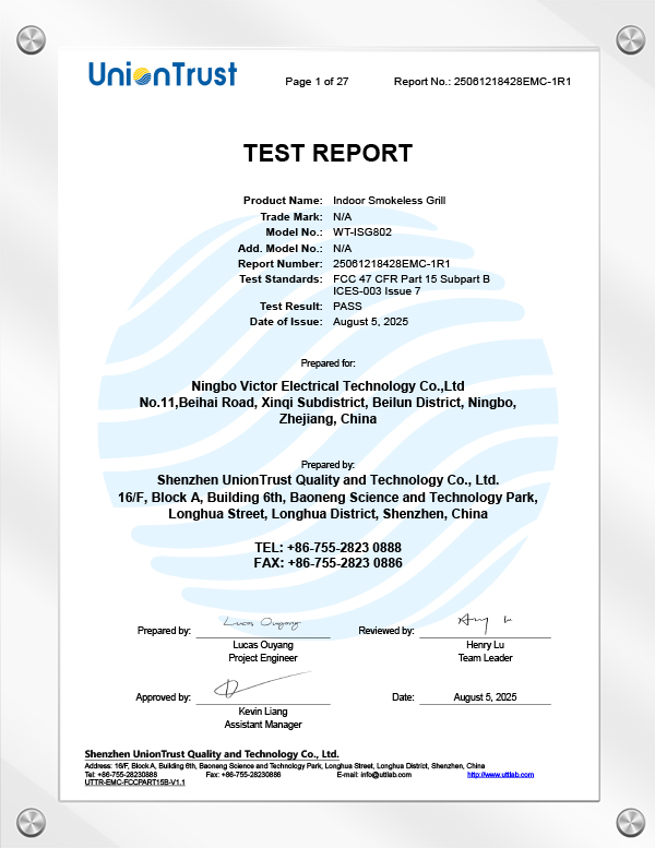 FCC+IC-testrapport