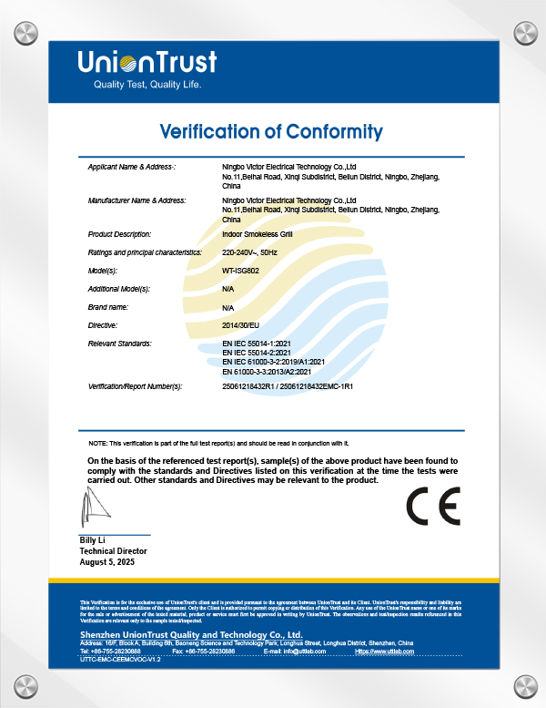 CE-EMC-verificatie van conformiteit